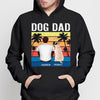 Dog Dad Back View Summer Retro Personalized Shirt