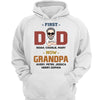 First Dad Now Grandpa Caricature Man Personalized Shirt