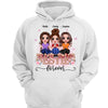 Besties Forever Sitting On Text Best Friends Gift Personalized Hoodie Sweatshirt