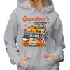 Black And White Checkered Truck Grandma Pumpkins Personalized Shirt