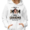 First Mom Now Grandma Family Gift Personalized Shirt