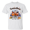 Fall Season Doll Grandma & Kids On Truck Personalized Shirt