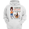 Thankful Blessed Dog Obsessed Fall Season Personalized Shirt