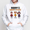 Daddy Mommy Grandma Grandpa Tricks & Treats Doll Kids Halloween Personalized Shirt