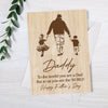 Daddy To Us You Are The World Father‘s Day Greeting Card Postcard