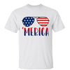 Merica 4th Of July Glasses Independence Day Shirt