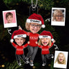 Happy Doll Grandma Grandkids Custom Face Photo Personalized Acrylic Ornament