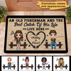 Doll Couple Fishing Personalized Doormat