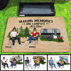 Real Camping Couple Making Memories Personalized Doormat