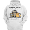 Purrsonal Servant Of Funny Cats Personalized Hoodie Sweatshirt