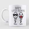 Dad‘s Little Squirts Cute Kids Father’s Day Gift Personalized Mug