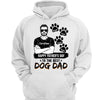 Happy Father‘s Day To The Best Dog Dad Black And White Man Personalized Hoodie Sweatshirt