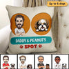 Dad And Dogs Spot Personalized Pillow (Insert Included)