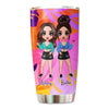 Doll Besties Tropical Summer Vibes Personalized Tumbler