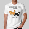 Best Cat Dad Mom Just Ask Walking Fluffy Cat Personalized Shirt