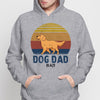 Dog Dad Dog Mom Walking Dog Retro Personalized Hoodie Sweatshirt