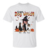 Halloween Dog Mom & Cute Sitting Dog Personalized Shirt