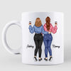 Besties Best Friends Back View Because Of You Personalized Mug