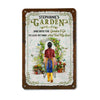 Gardening Girl Find Her Soul Personalized Metal Sign