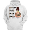 Legend Wife Mom Grandma Leopard Shirt Cocktail Girl Personalized Hoodie Sweatshirt