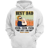 Best Dad Ever Strong Man Personalized Hoodie Sweatshirt