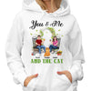 Couple And Cats Flower Gate Personalized Shirt