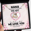 Nana When You Touch This Heart Grandma Personalized Love Dancing Necklace