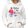 Livin‘ Grandma Life Posing Nana Personalized Hoodie Sweatshirt