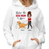 Rockin‘ The Dog Mom Life Walking Dog Personalized Hoodie Sweatshirt