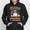 Grandpa Grandkids Two Titles Personalized Hoodie Sweatshirt