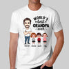 Rockin‘ Grandpa Life Caricature & Doll Kid Personalized Shirt