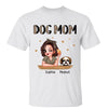 Half Leopard Pretty Dog Mom Personalized Shirt