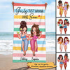 Girls Wanna Have Sun Best Friends Summer Personalized Beach Towel