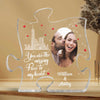 The Missing Piece To My Heart Couple Photo Personalized Puzzle Acrylic Plaque