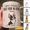 Cute Dog Hair In Here Personalized Coffee Mug