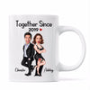 Couple Funny Custom Face Photo Valentine‘s Day Gift For Him For Her Personalized Mug