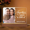 Couple Photo My Favorite Place Personalized Horizontal Rectangle Acrylic Plaque With LED Night Light - Anniversary Gift For Couple - Gift For Him Gift For Her