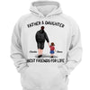 Dad Father And Daughter Son Walking Best Friends For Life Personalized Shirt