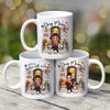 Fall Season Doll Dog Mom Front Porch Personalized Mug