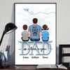 Dad Grandpa And Kids On Text Personalized Vertical Poster