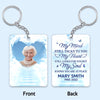 Sky Memorial Remembrance Keepsake Sympathy Gift Photo Inserted Personalized Acrylic Keychain