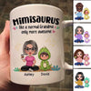 Grandmasaurus & Cute Dinosaur Doll Kid Personalized Mug