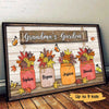 Fall Season Leaves Butterflies Mom Grandma Personalized Horizontal Poster