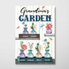 Blue Jars Grandma Garden Gift Personalized Poster