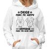 Dogs Make Me Happy Funny Dog Personalized Shirt