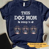 Floral Paws Dog Mom Personalized Dog Mom Shirt