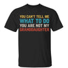 Not My Granddaughter Grandpa Funny Father‘s Day Gift Shirt