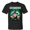 Halloween Grandma & Doll Kids Green Tree Canopy Personalized Shirt