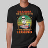 The Man The Myth The Fishing Legend Caricature Personalized Shirt