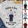 Father & Son Daughter Best Friends For Life Piggy Back Father's Day Gift For Daddy Family Personalized Shirt